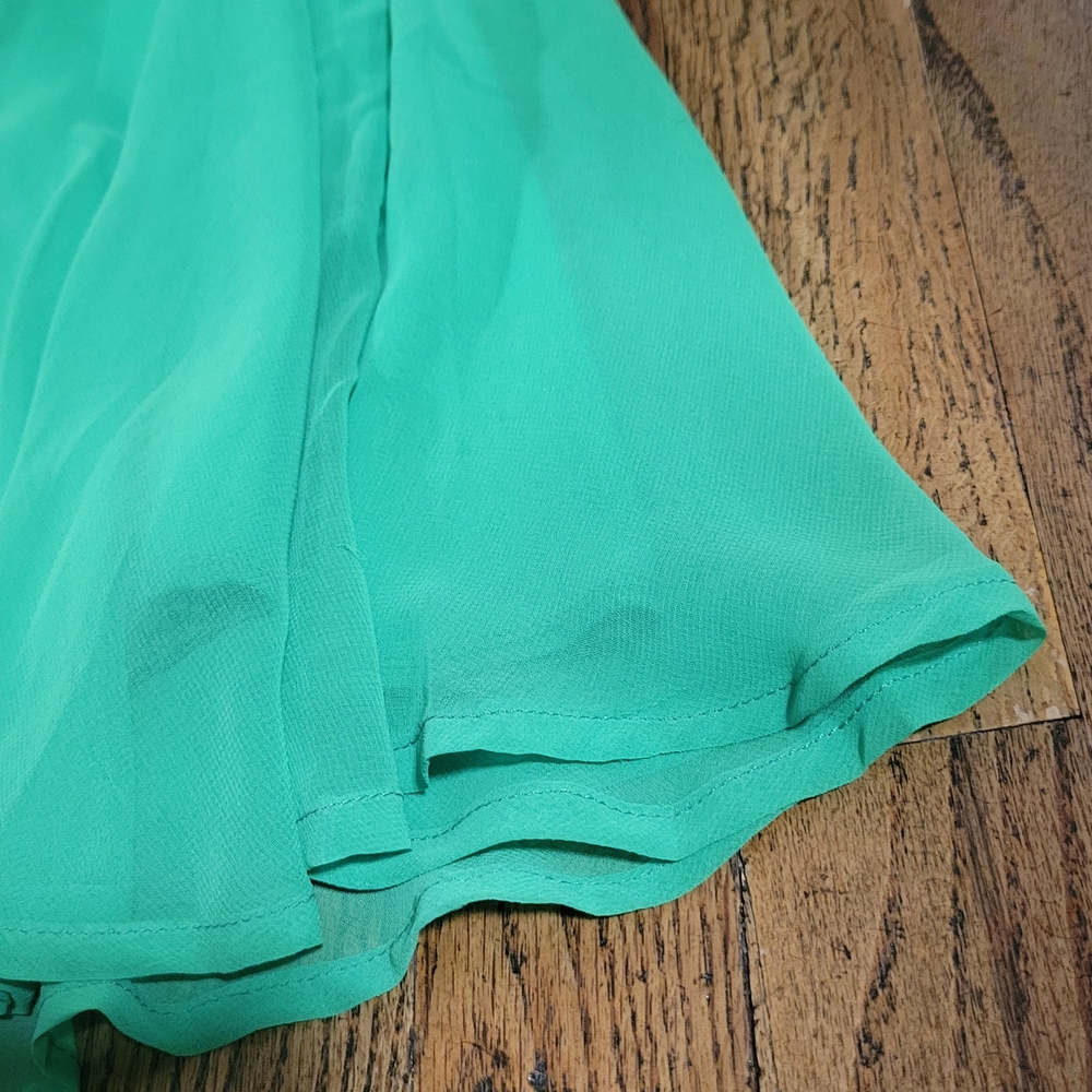 Funky Soul Sz S Chic Green Halter Mini Dress - Picture 4 of 12